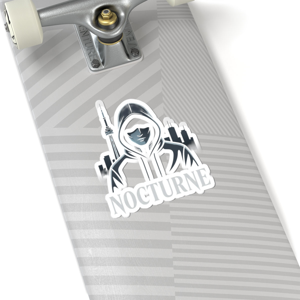 Nocturne Hoodie Sticker — Urban Nightlife Kiss-Cut Sticker for Laptops & Gear
