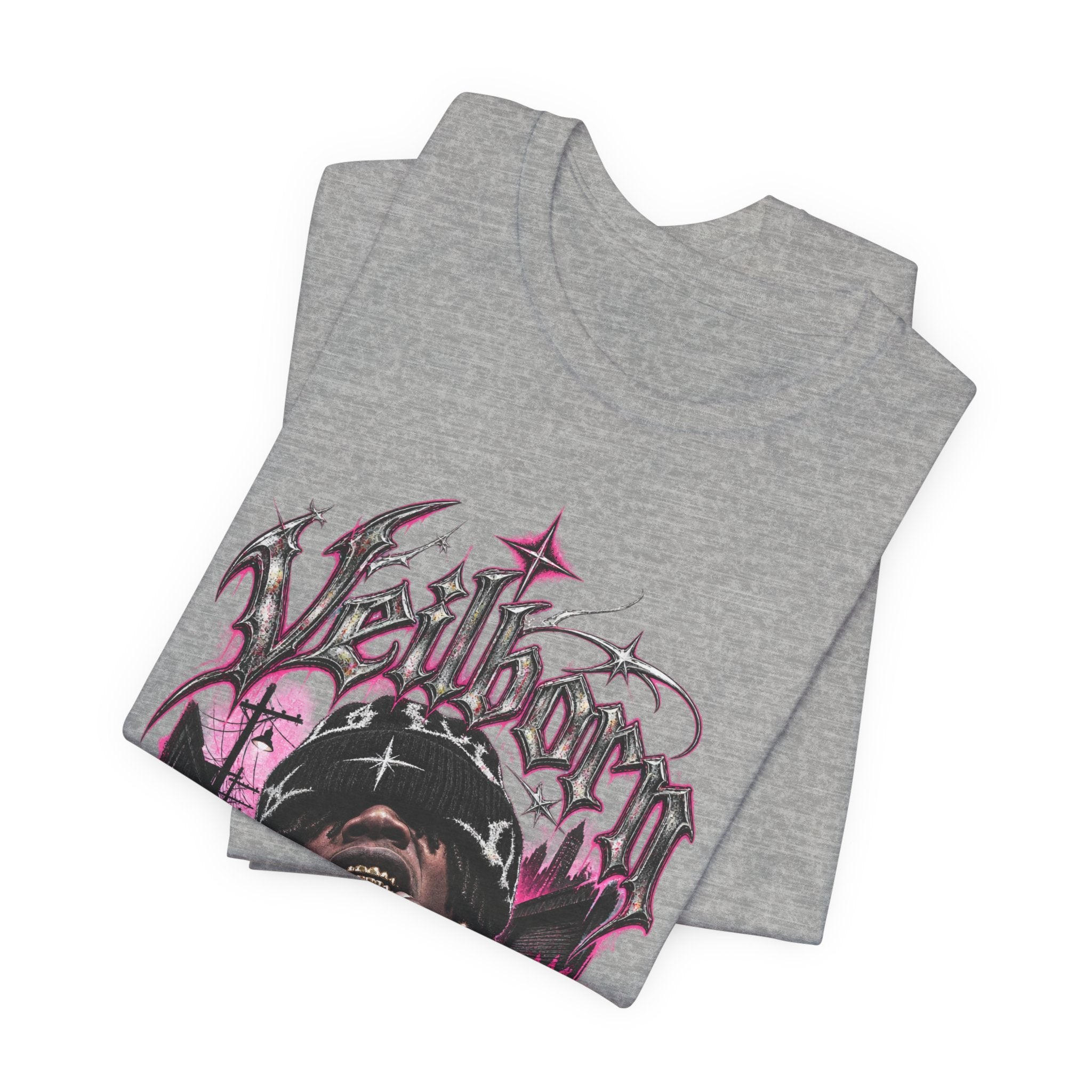 Hellborn Graphic Tee – Gothic Rap Skull Band Shirt