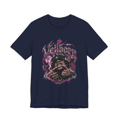 Hellborn Graphic Tee – Gothic Rap Skull Band Shirt