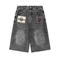 Men’s Vintage Wide Leg Denim Shorts