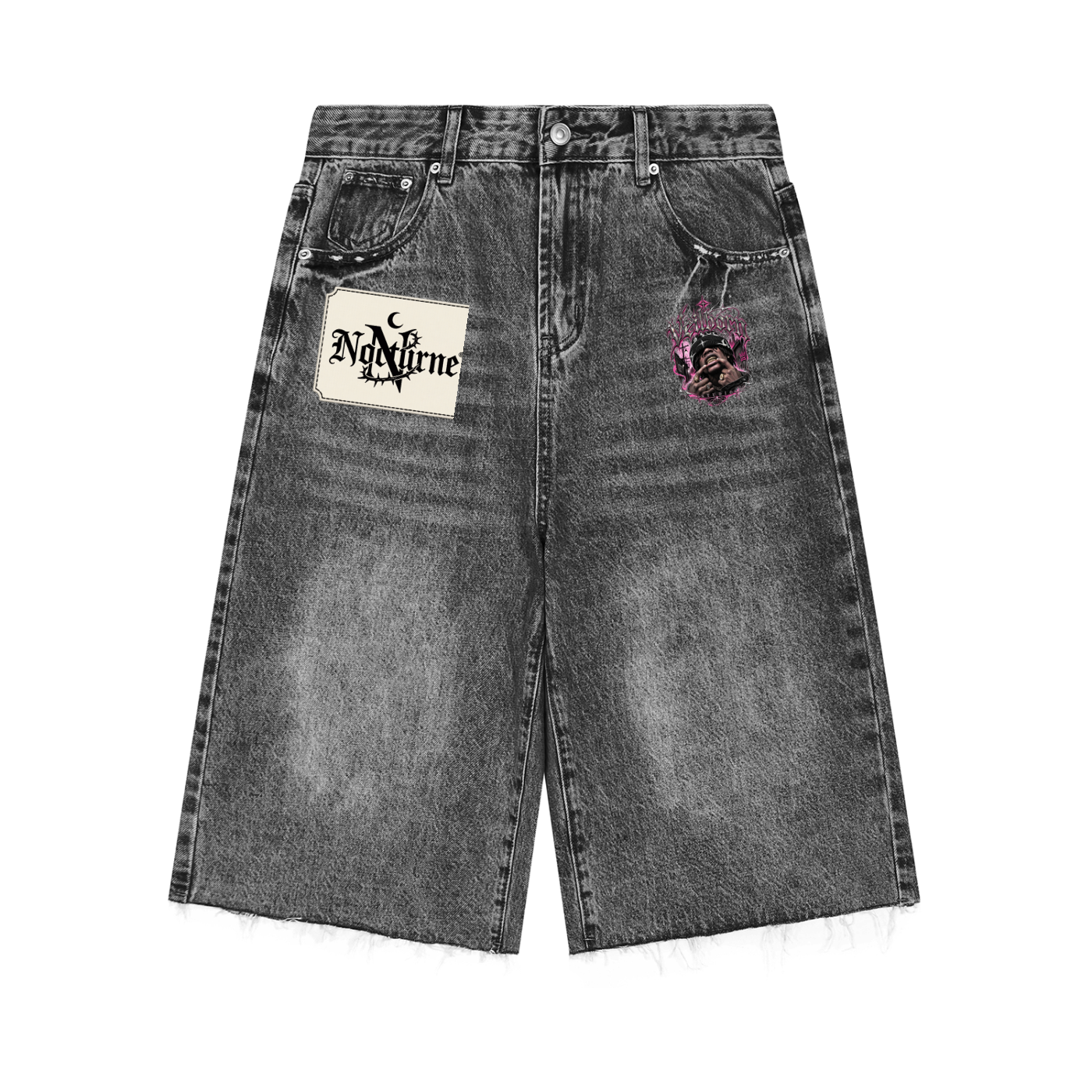 Men’s Vintage Wide Leg Denim Shorts