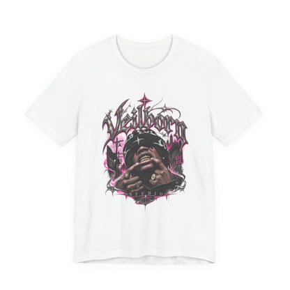 Hellborn Graphic Tee – Gothic Rap Skull Band Shirt