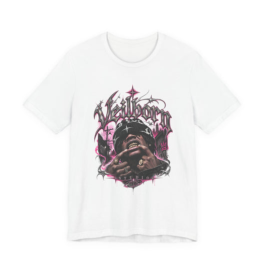 Hellborn Graphic Tee – Gothic Rap Skull Band Shirt