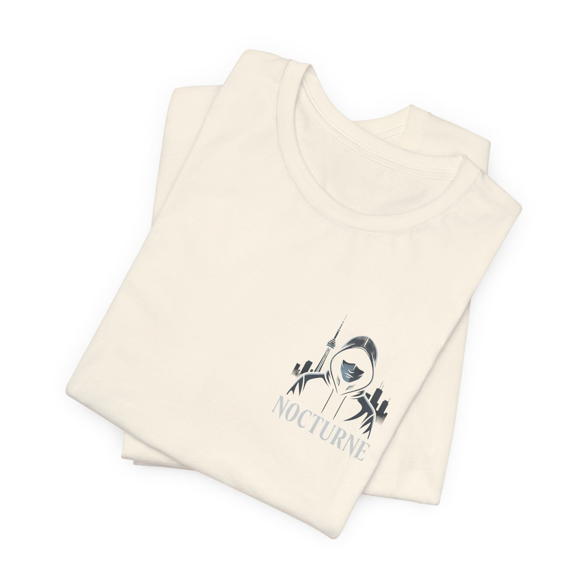 Nocturne Shark Graphic Tee — Minimal Pocket Design