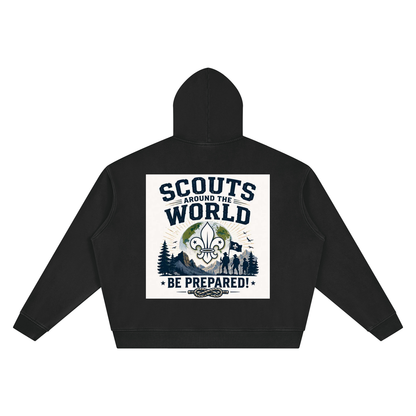 Unisex Vintage Wash Boxy Hoodie
