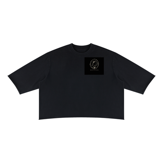 Unisex Mineral Wash Raw Hem Boxy T-Shirt