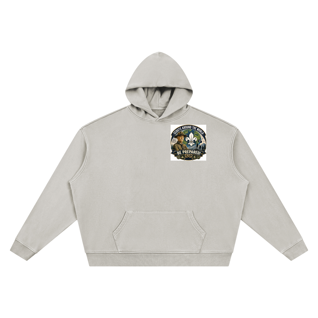 Unisex Vintage Wash Boxy Hoodie