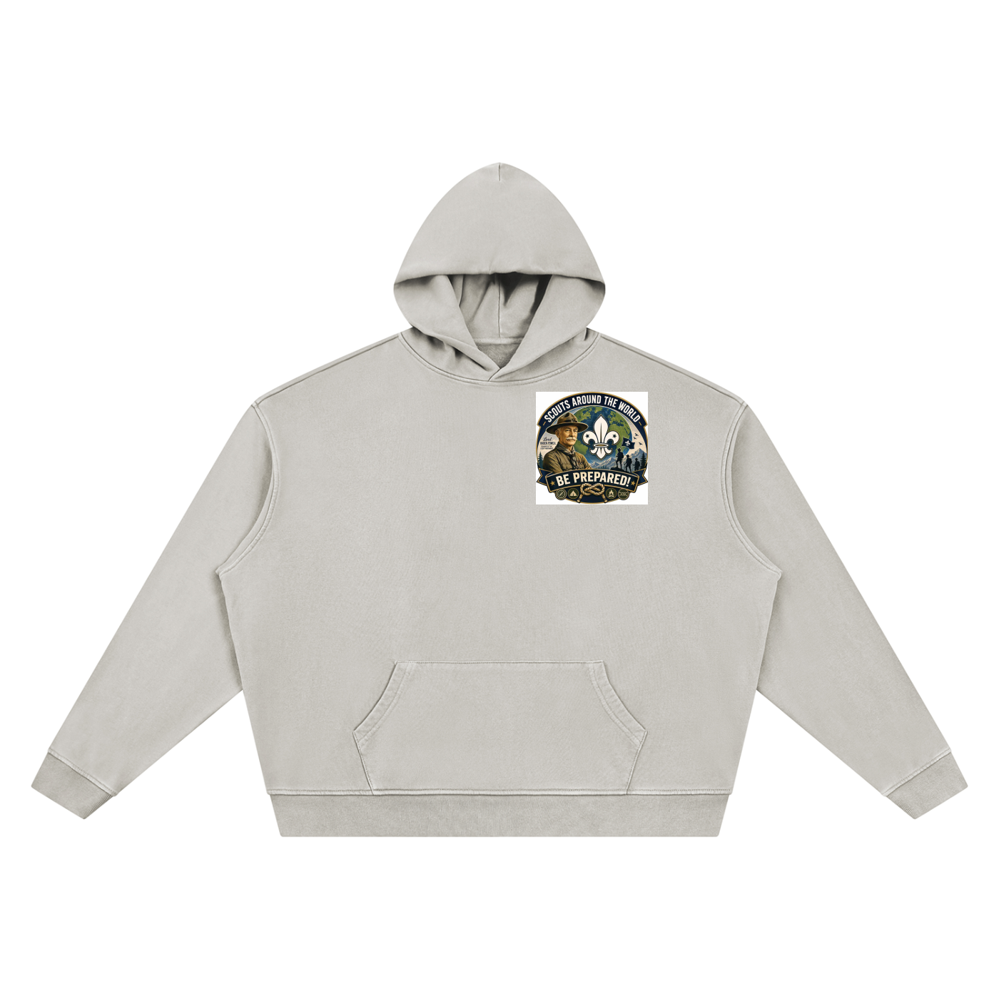 Unisex Vintage Wash Boxy Hoodie