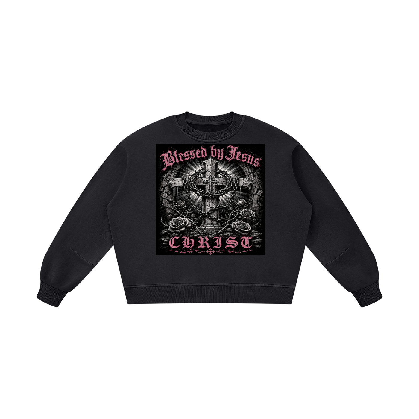 Unisex Boxy Vintage Washed Sweatshirt